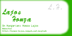 lajos homza business card